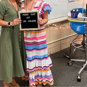 Anthropologie Multicolor Striped Dress